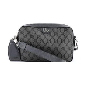 Gucci Ophidia Zip Wristlet Shoulder Bag GG Coated Canvas Small